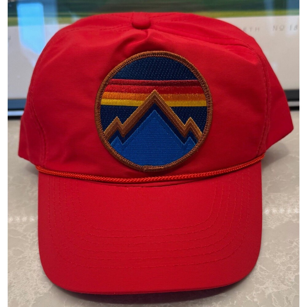 Aviator Nation - All Seasons Mountain Patch Hat - Unisex Adjustable - Red